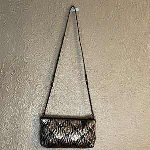 Elliott Lucia black/gold leather bag